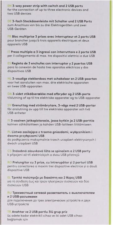 Immagine prodotto Goobay Presa di corrente a 3 pieghe con interruttore e 2 porte USB, z (2 x, CEE 7/7, 1.50 m)
