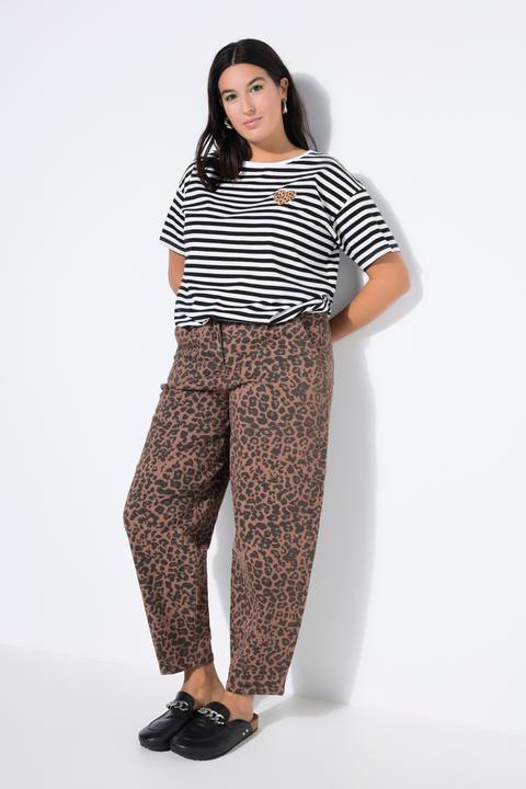 Immagine prodotto Studio Untold Jeans con taglio della gamba ampio a palloncino e design leopardato (58)