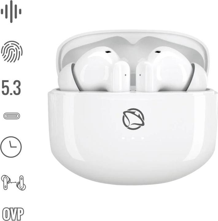 Image du produit Manta MTWS008W Rytmo Blanc (ANC, 6 h, Sans fil)