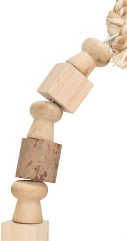 Actual product image Trixie Arch swing with colorful blocks