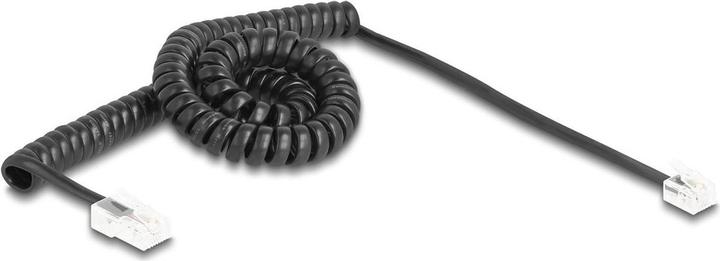 Produktbild Delock Telefonkabel / Spiralkabel RJ11 Stecker zu RJ45 Steck