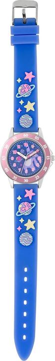 Actual product image Disney Stitch Time Teacher LAS9020 Wristwatch, analogue, galaxy bracelet, violet, purple, modern (Analogue wristwatch)
