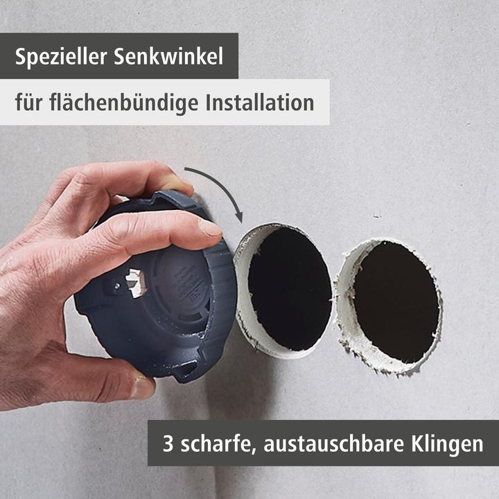 Actual product image wolfcraft 1 socket outlet installation set for drywall construction