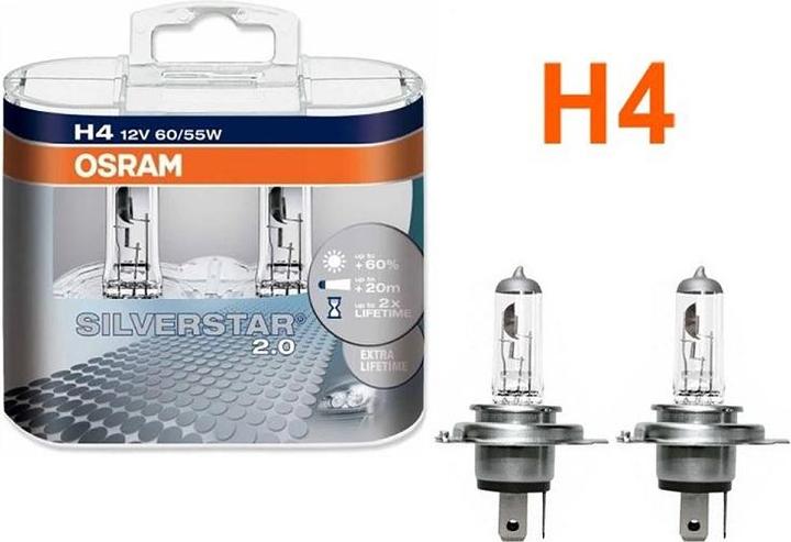 Actual product image Osram Silverstar 2.0 (H4)