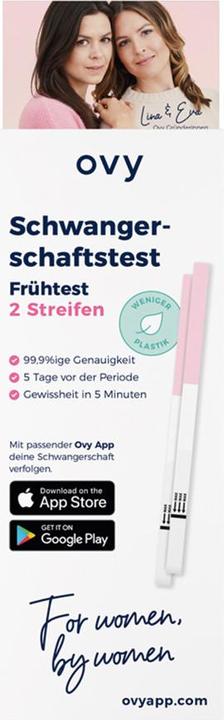 Image du produit Ovy Schwangerschaft Frühtest Schwangerschaftstest (2 x)