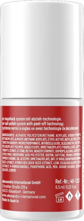 Immagine prodotto Alessandro ALESSAN Striplac UV Colour Rub Red 6.5ml (Rub Red, Vernice UV gel)