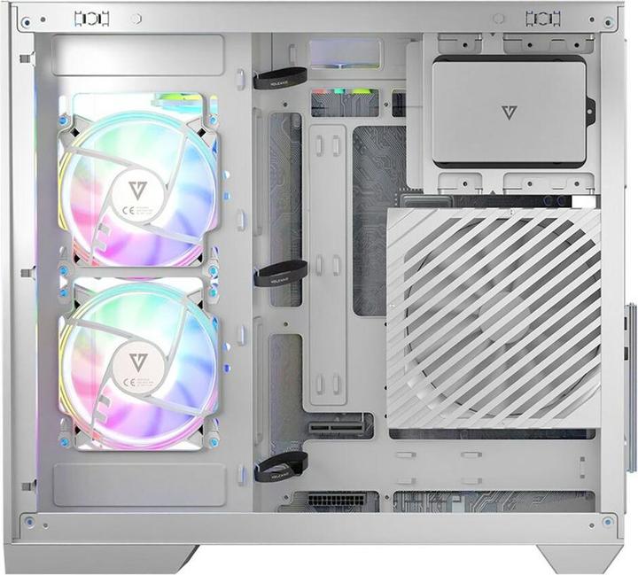 Produktbild Modecom Obudowa Volcano Panorama Apex ARGB 3F biała (AT-PANORAMA-3F-ARGB-20-000000-0002) (ATX, ITX, mATX, Mini-ITX)