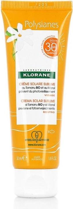 Immagine prodotto Klorane Polysianes Sublime Crema Solare Viso Spf30 50ml (Crema solare viso, SPF 30, 50 ml)