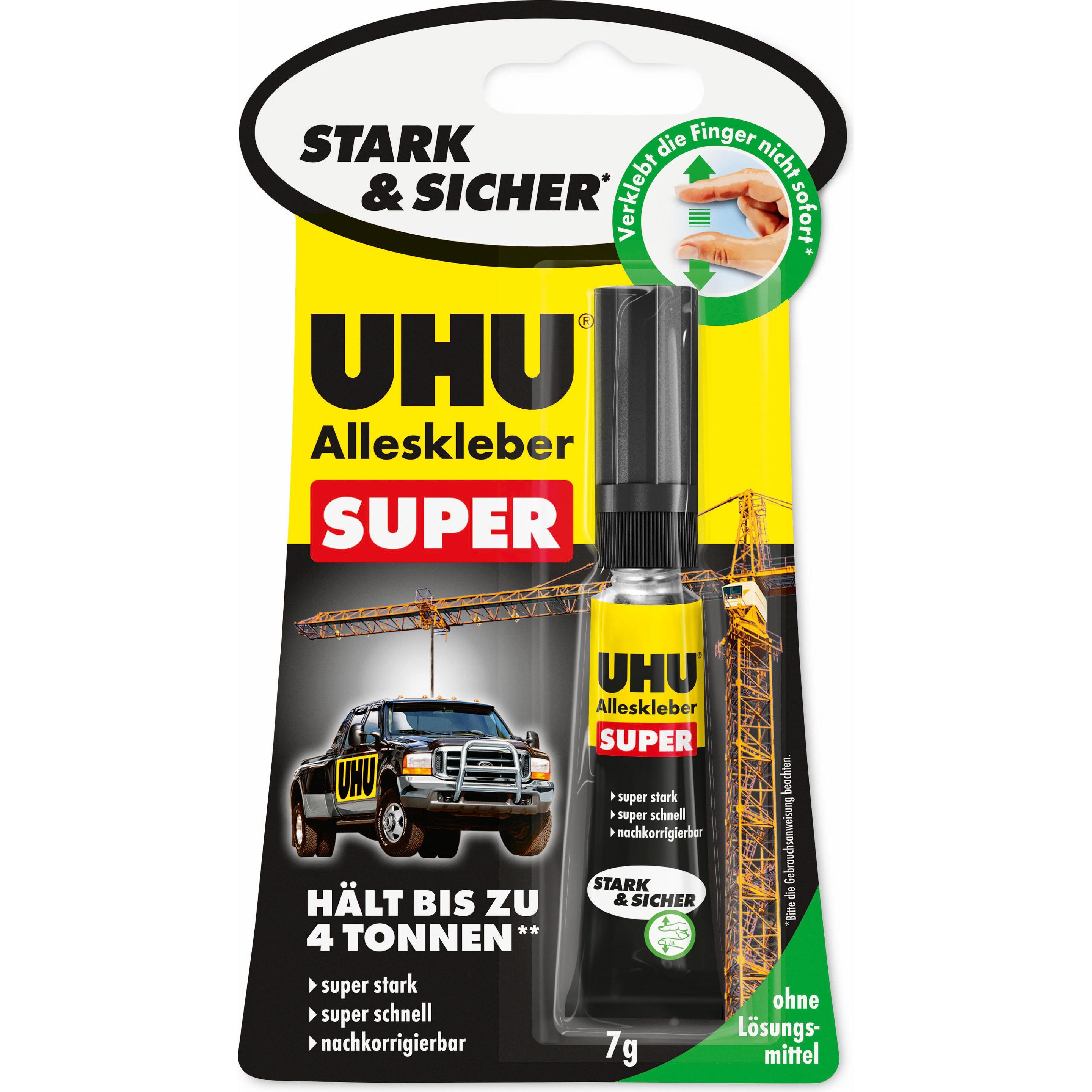 10x UHU, Klebstoff, Strong & Safe (7 g)
