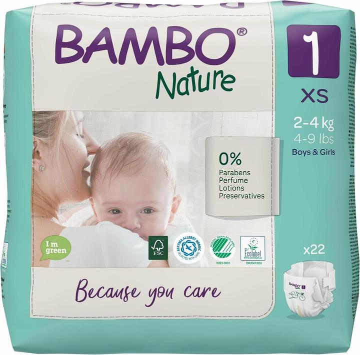 Bambo New Born (Size 1, Pack, 22 Piece)