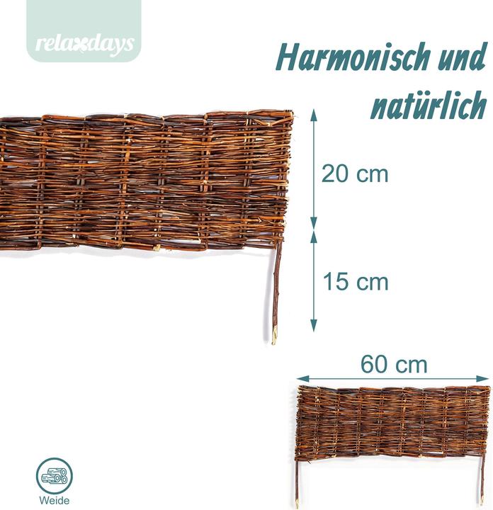 Produktbild Relaxdays Beeteinfassung (60 cm)
