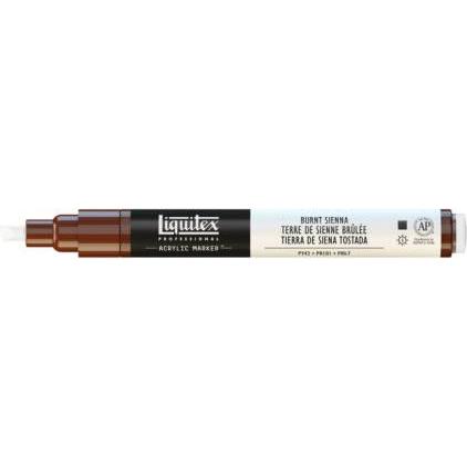 Winsor & Newton, Marker, Paint Marker Fin Burnt Sienna 127 (Schwarz, Weiss, 1 x)