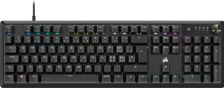 Image du produit Corsair K70 RGB CORE Clavier de jeu mécanique, rétroéclairé par LED RGB, MX rouge, noir, (CH-910971E (CH, Filaire)