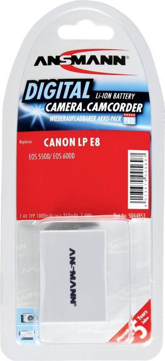 Productafbeelding Ansmann Canon LP-E8 batterij (Batterij van de camera)