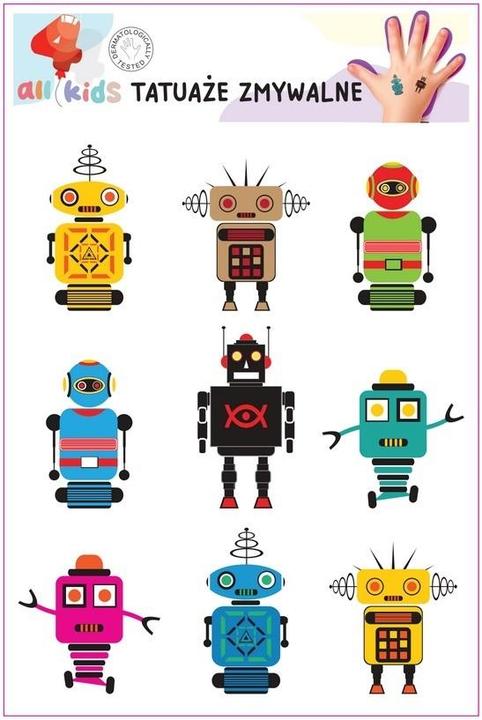 Produktbild Dodo Waschbare Tattoos für Kinder Roboter