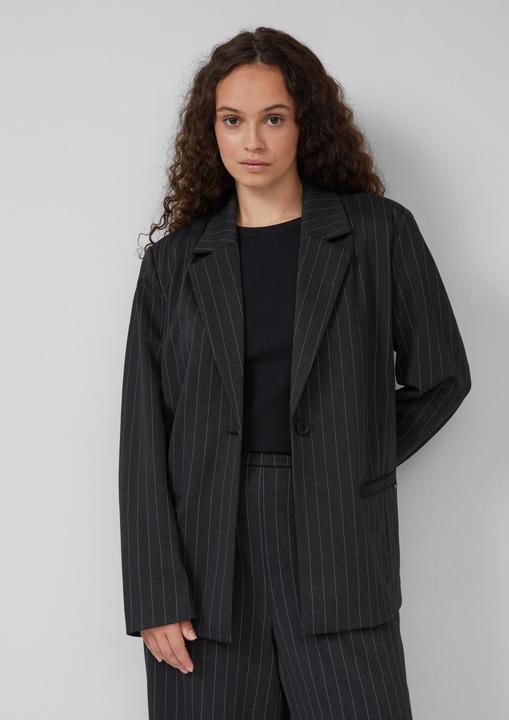 Immagine prodotto s.Oliver Indoor-Blazer Gemusterter Blazer aus Interlockjersey (46)