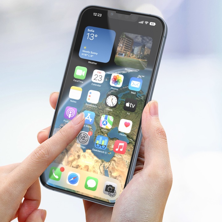 Actual product image Bigben Connected Glass screen protector (1 Piece, Apple iPhone 13 Pro Max, Apple iPhone 14 Plus)