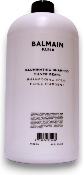 Produktbild Balmain BALMAIN Illuminating Shampoo Silver Pearl szampon korygujący odcień do włosów blond i siwych 1000ml (1000 ml)