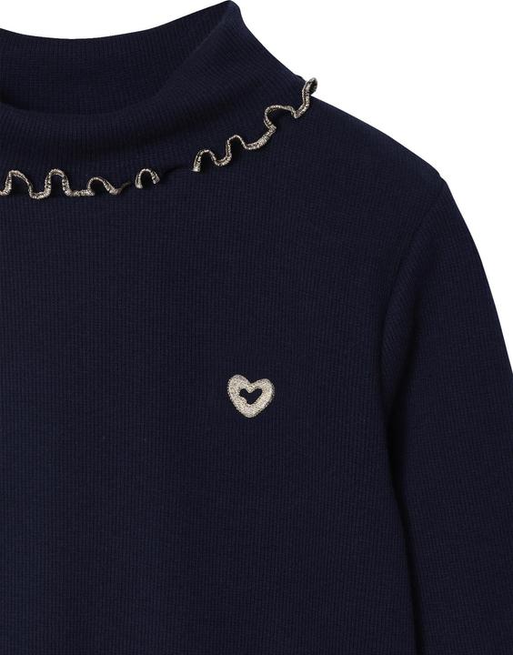 Produktbild Vertbaudet 2er-Pack gerippte Mädchen Langarmshirts mit Stehkragen BASIC (146, 152)