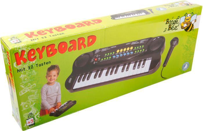 Actual product image Boogie Bee Electronic Keyboard with Microphone (German, French, Italian, English)
