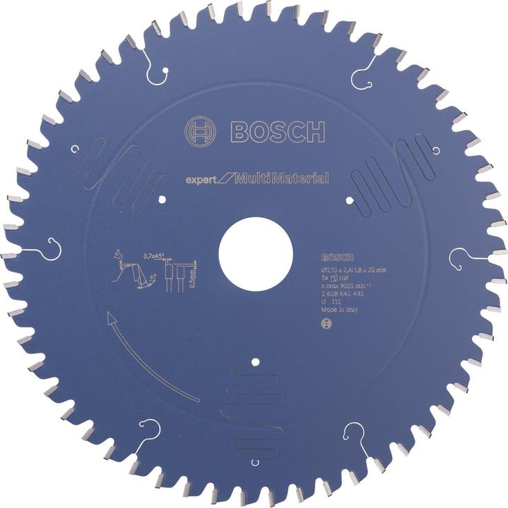 Produktbild Bosch Professional Zubehör Kreissägeblatt Expert for Multi Material, 210 x 30 x 2,4 mm, 54