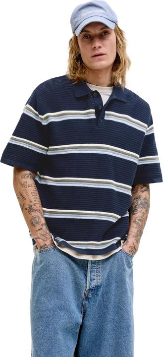 Produktbild Jack & Jones Jormaine Knit Stripe Polo Sn (M)