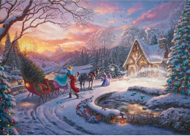 Productafbeelding Schmidt Spiele Disney Cinderella Bringing Home for Christmas 1000 Teile (1000 onderdelen)
