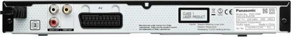 Actual product image Panasonic DVD-S500EG-K (DVD players)
