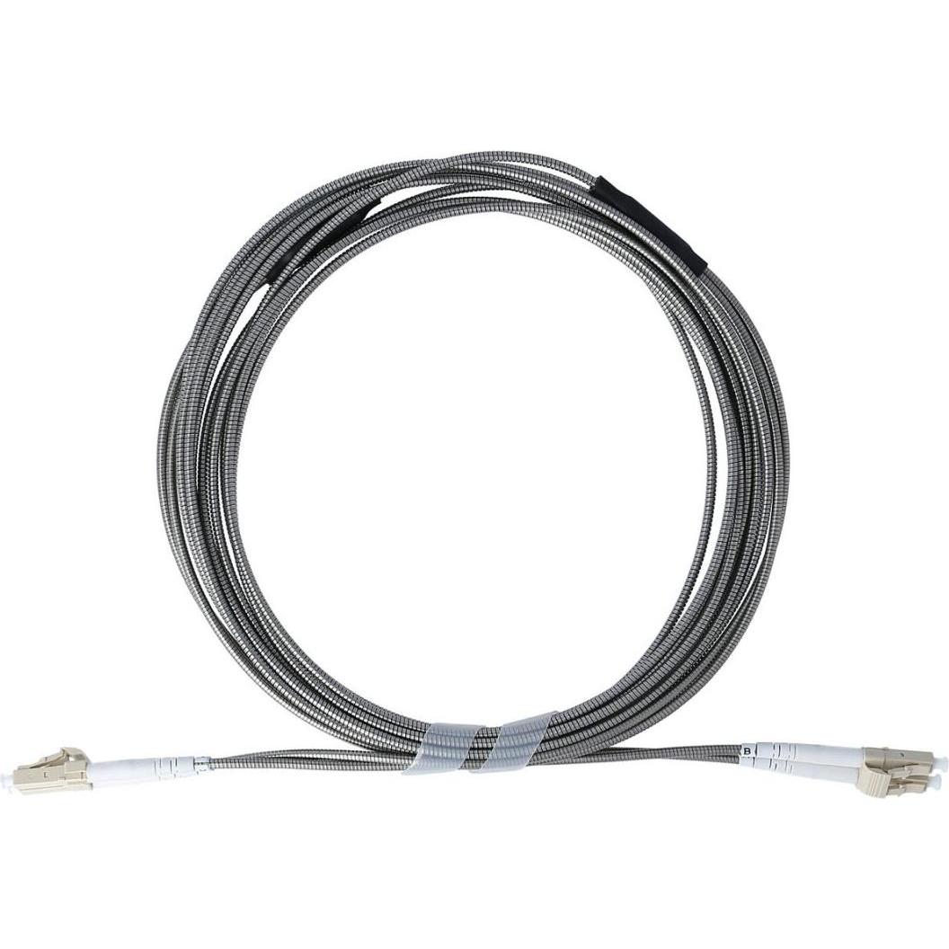 BlueOptics stahlarmiertes Duplex LWL Patchkabel LC-LC Multimode OM3 1 Meter (1 m), Netzwerkkabel