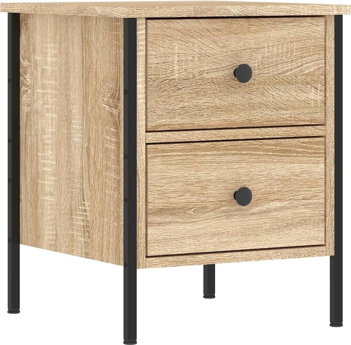 Image du produit VidaXL Tables de chevet 2 pcs. chêne Sonoma 40x42x50 cm bois composite (40 x 42 x 50 cm)