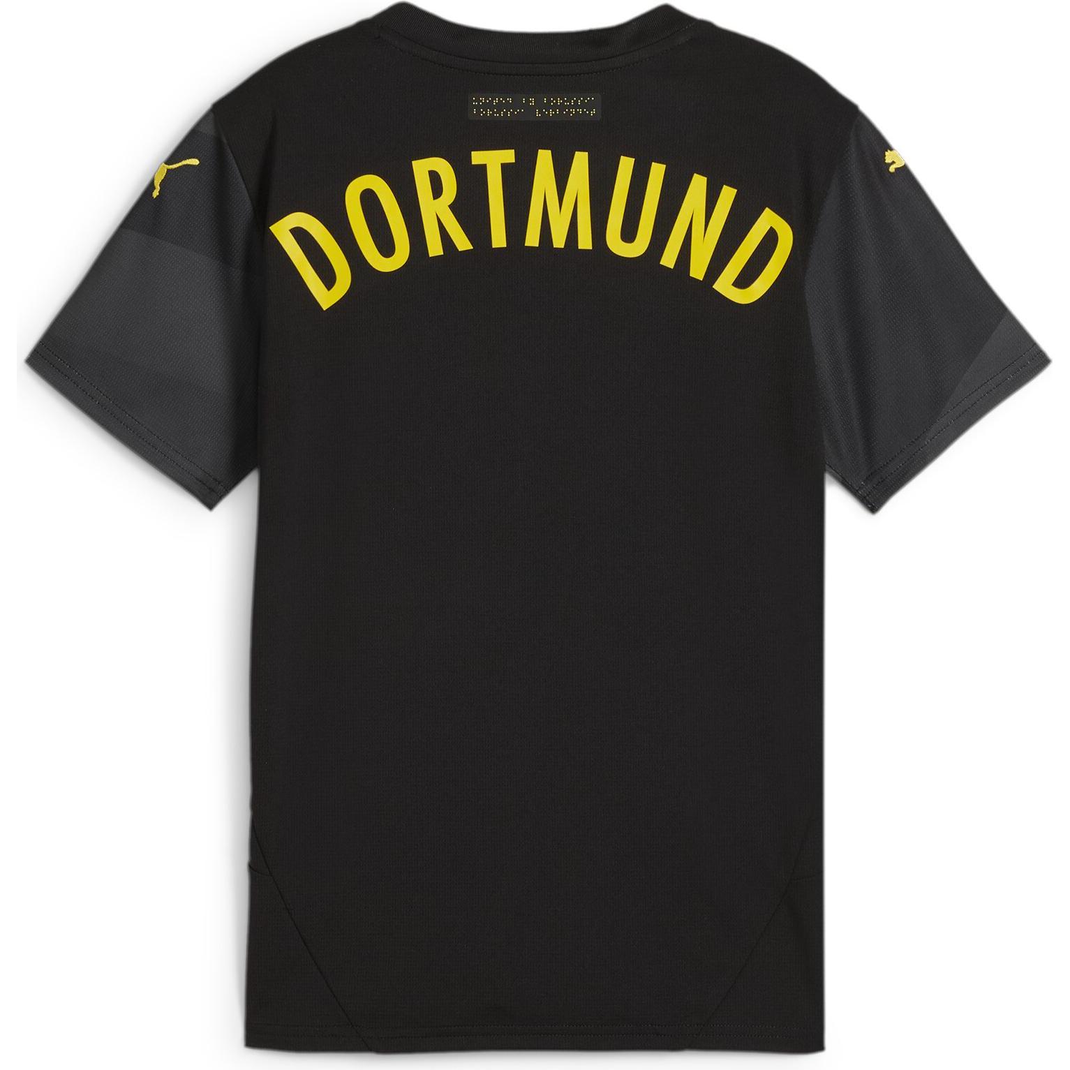 Thumbnail - Puma, Herren, Fussballtrikot, BVB Away Jersey Replica Jr (152), Schwarz, 152