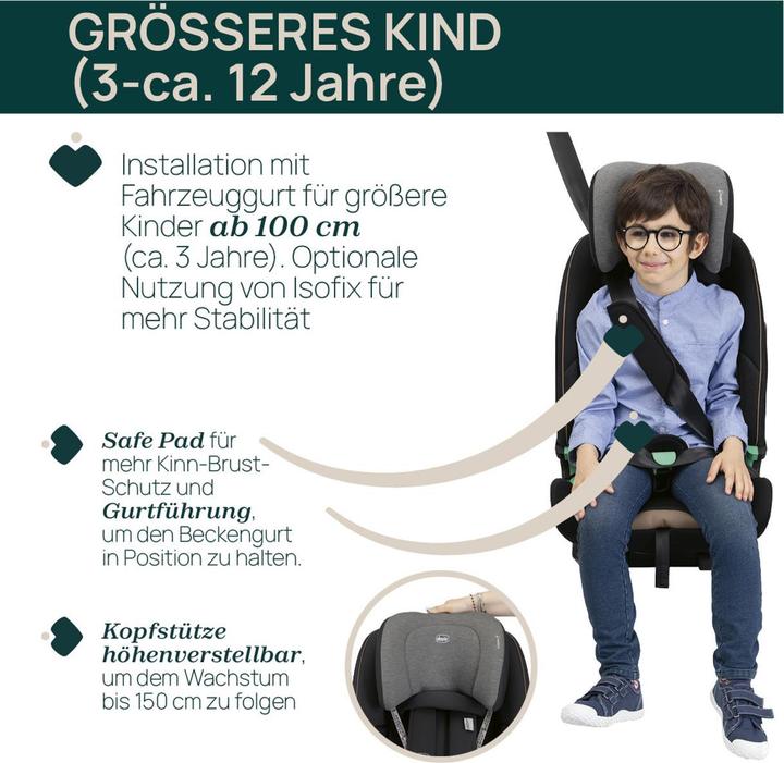 Immagine prodotto Chicco SEAT&GO I-SIZE 76 - 150 CM (Seggiolino per bambini, ECE R129/i-Size Standard)