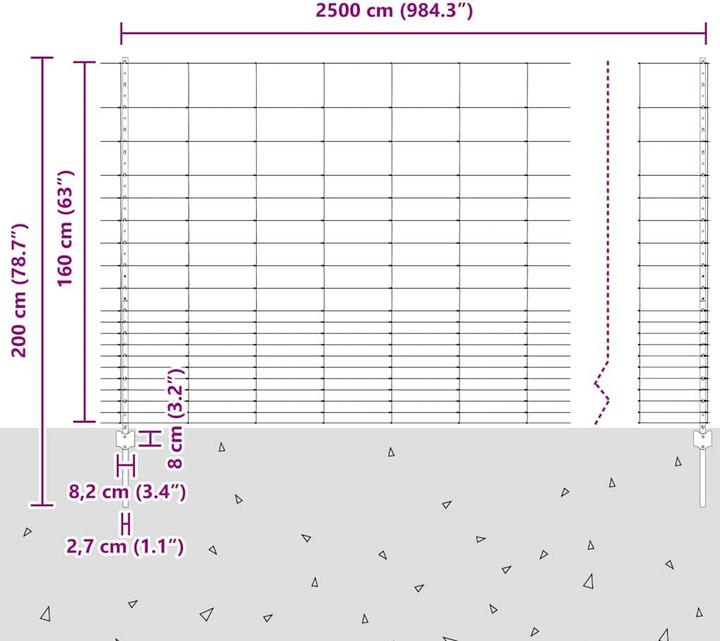 Produktbild vidaXL Aussenbarriere