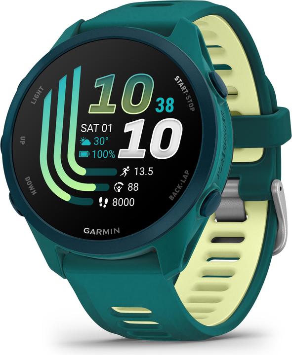 Produktbild Garmin Forerunner 170 Music GPS Running Watch, blue-green