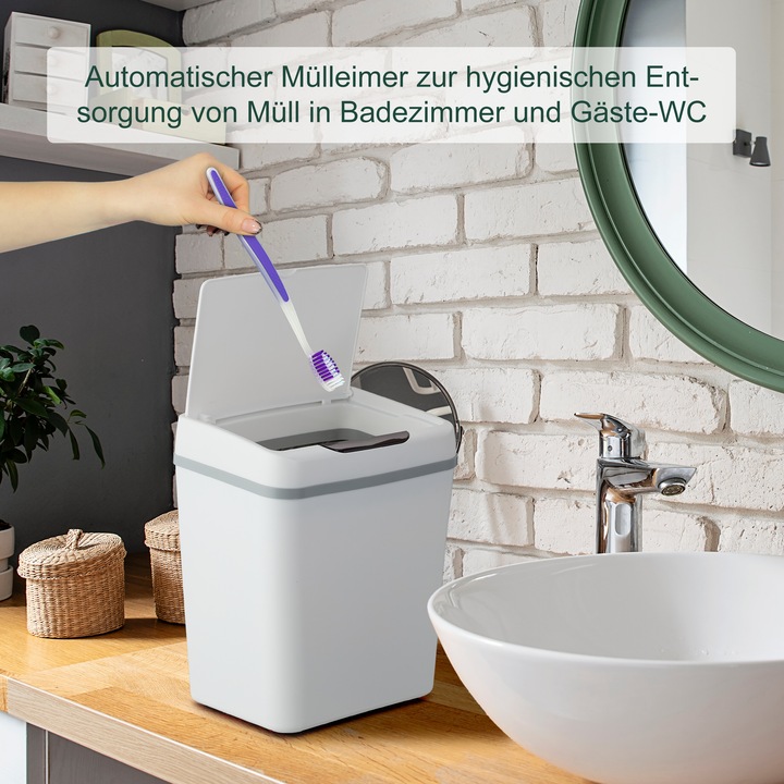 Actual product image Relaxdays Bathroom bin (9 l)