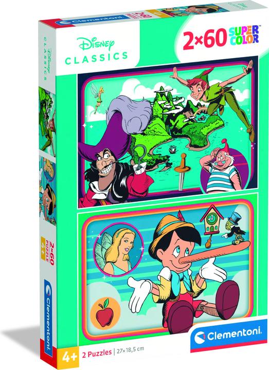 Immagine prodotto Clementoni Puzzle 2x60 Super Colour Disney Classic (60 pezzi)