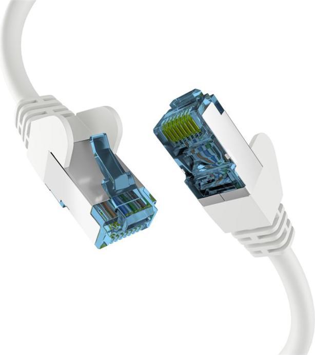 Productafbeelding EFB Elektronik CAT7 WIT 0,5M RAW KABEL RJ45 (PiMF, S/FTP, CAT7, 0.50 m)