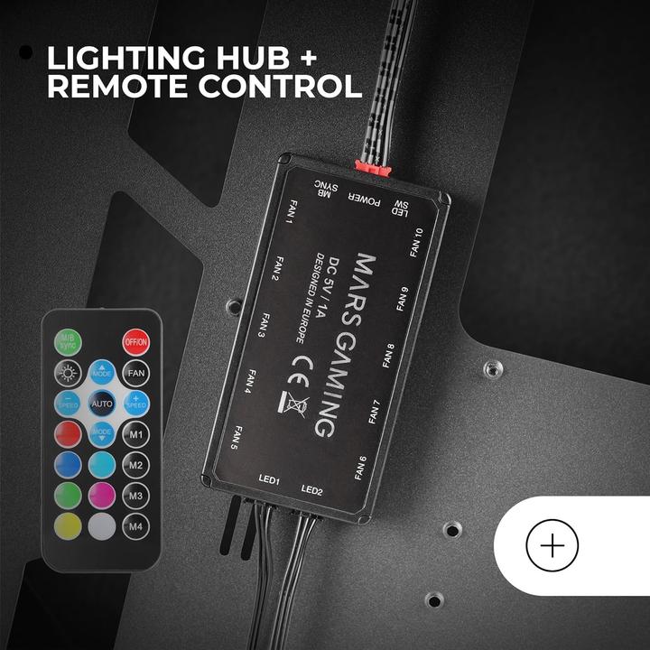 Actual product image Mars Gaming Mc-Titan (ATX, mATX, Mini-ITX)