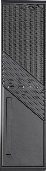 Productafbeelding Silverstone SST-ML12B Milo Slim HTPC Slank & compact Mini-ITX Computerbehuizing (Mini-ITX)