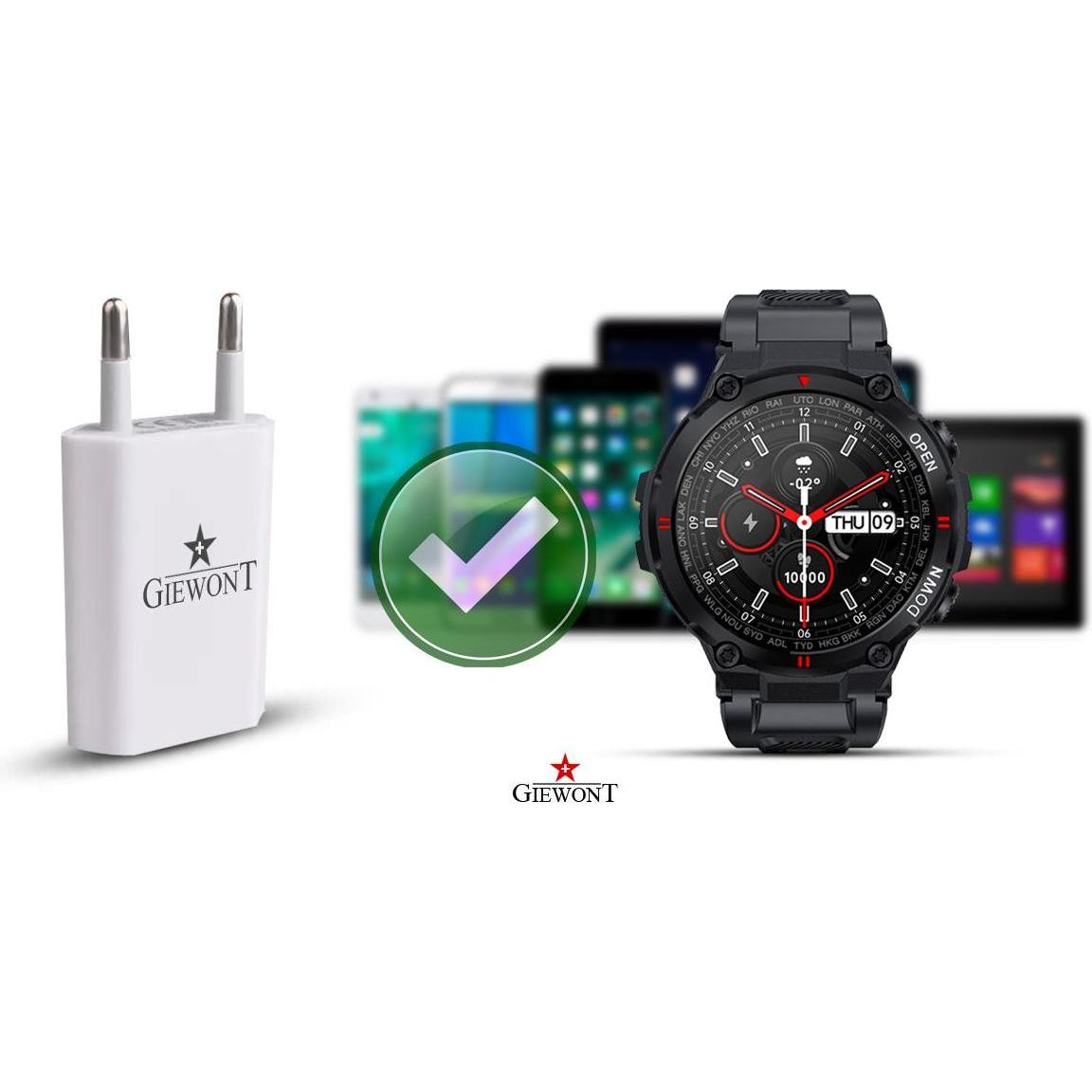 Gravity SCHWERKRAFT-USB-LADEGERÄT 5V 1A GTL1 Universal, Accessori per smartwatch, Arancia