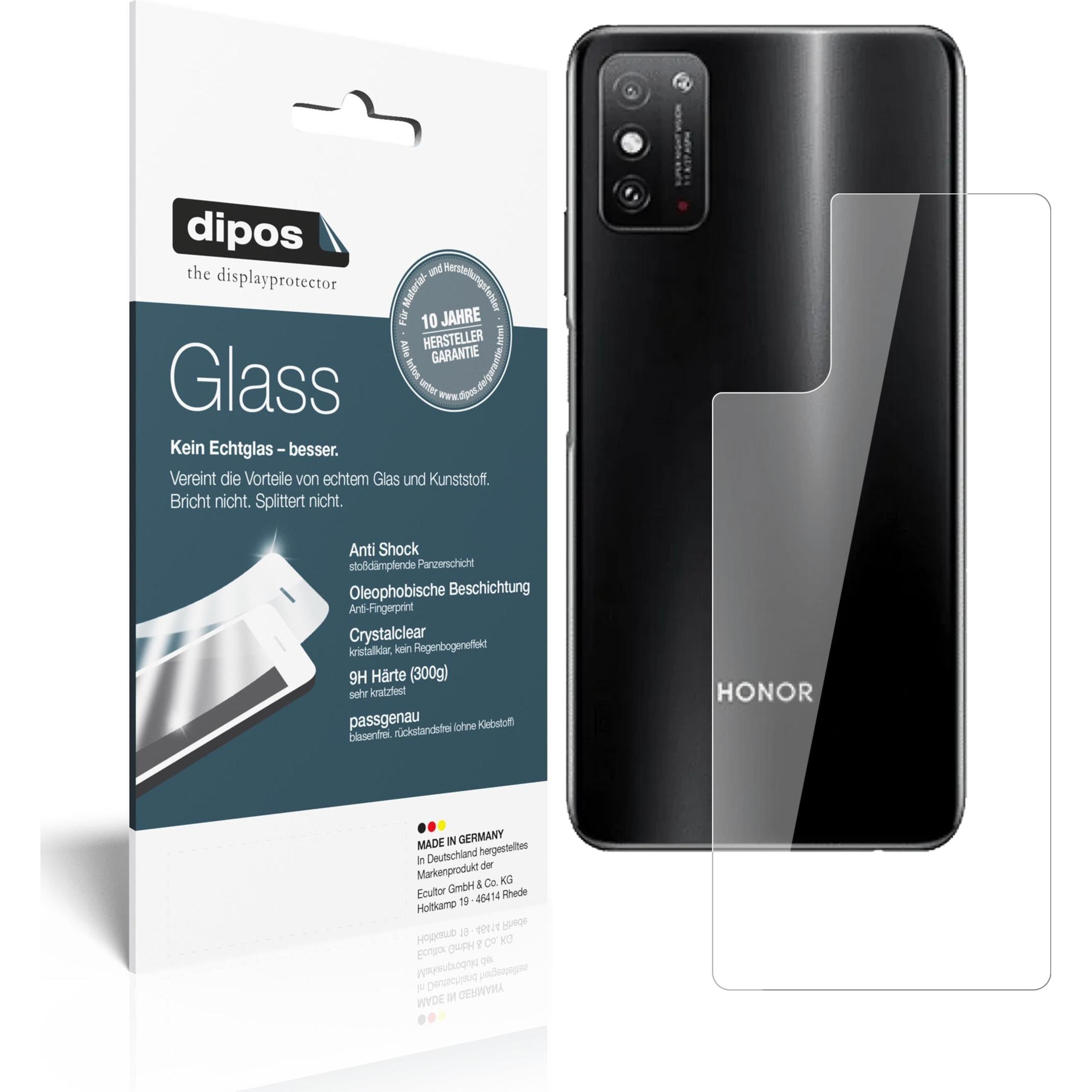 Dipos Displayschutz Anti-Shock (2 Stück, Honor X10 Max), Smartphone Schutzfolie, Transparent
