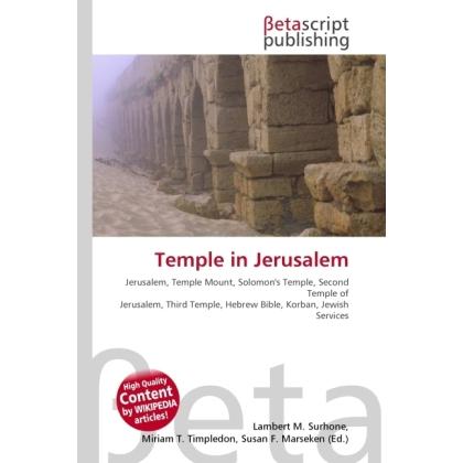 Temple in Jerusalem, Fachbücher