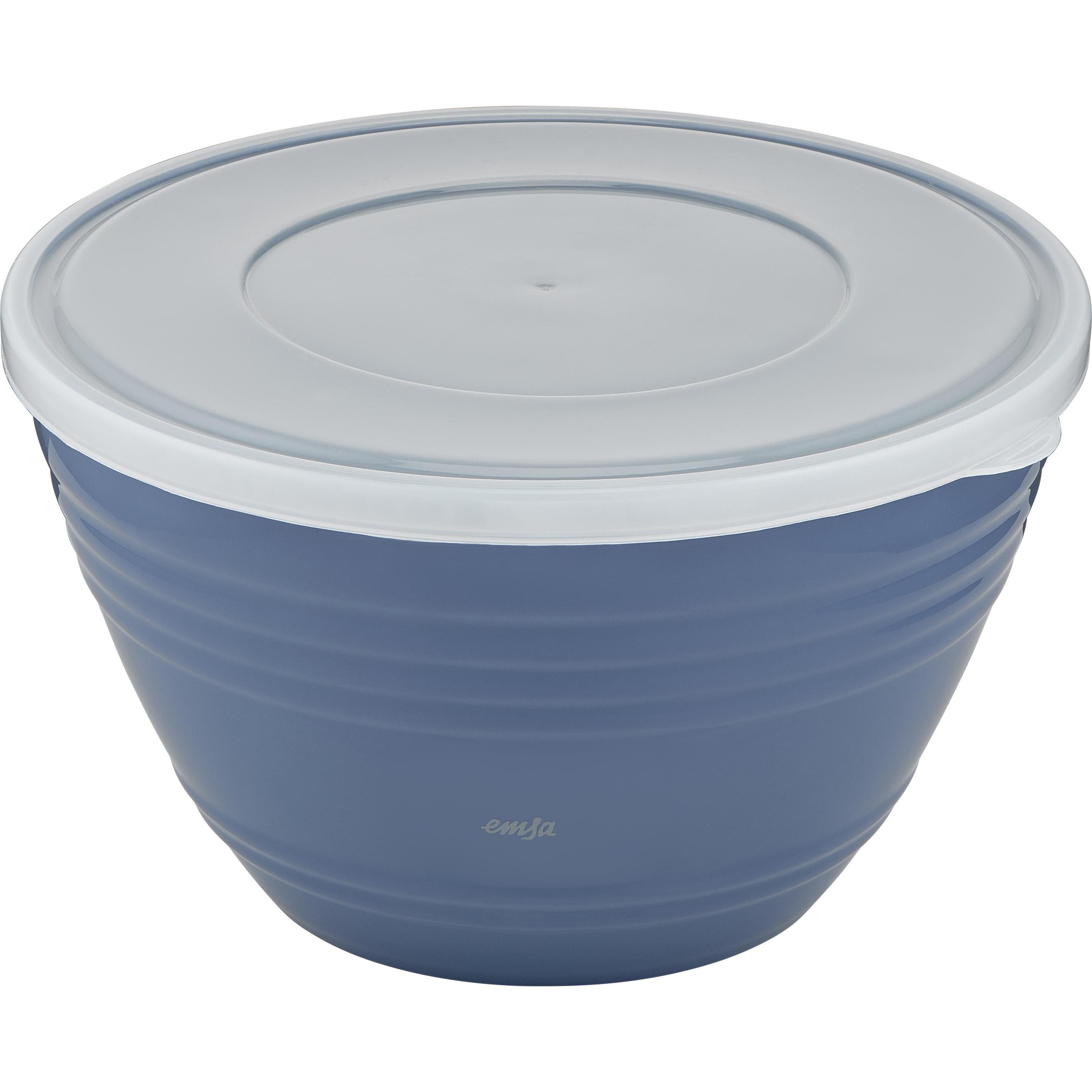 Emsa Prep&Bake Kunststoff-Rührschüssel blau m.D. 4,15L, Schüssel + Schale, Blau