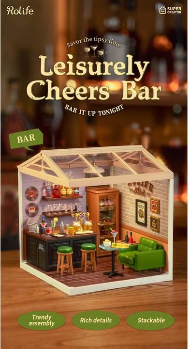 Immagine prodotto Robotime Leisurely Cheers Bar