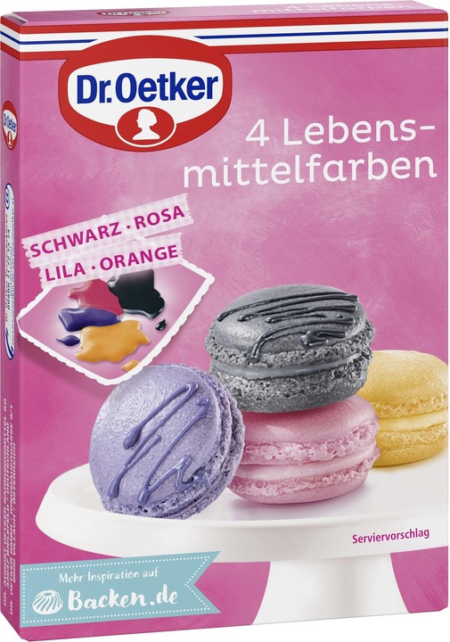 Actual product image Dr. Oetker 4 food colours