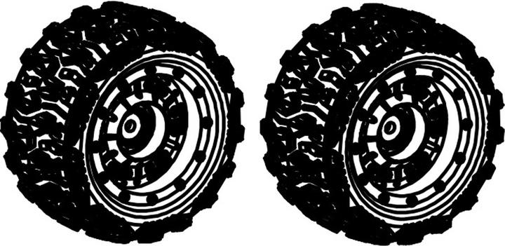 Actual product image Absima Pre-glued Tire Set (2)