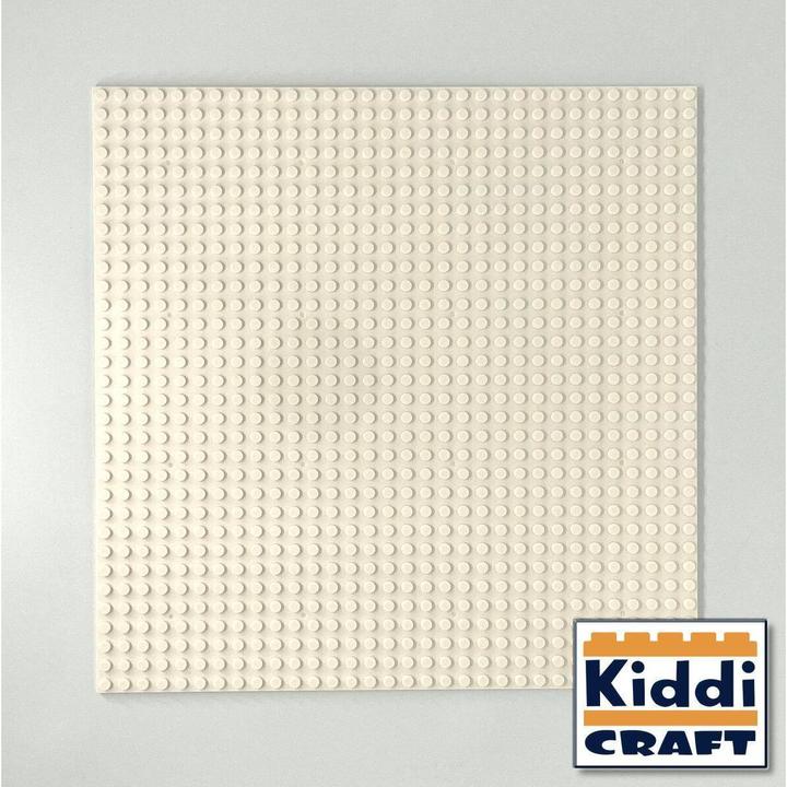 Actual product image Kiddicraft Stackable baseplate 32 x 32 studs (25.5 x 25.5cm) White