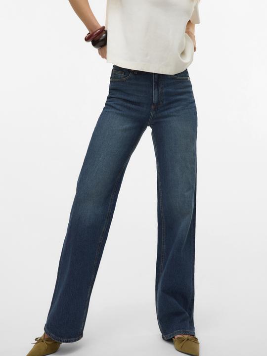 Actual product image Vero Moda VMTESSA Hohe Taille Weiter Beinschnitt Jeans Weit geschnitten (W25/L32)