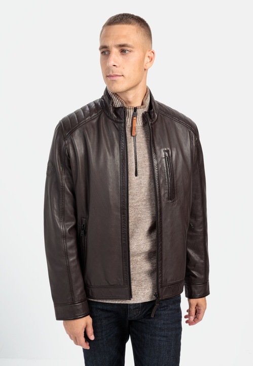 Produktbild Camel Active Lederjacke mit Stehkragen (48)