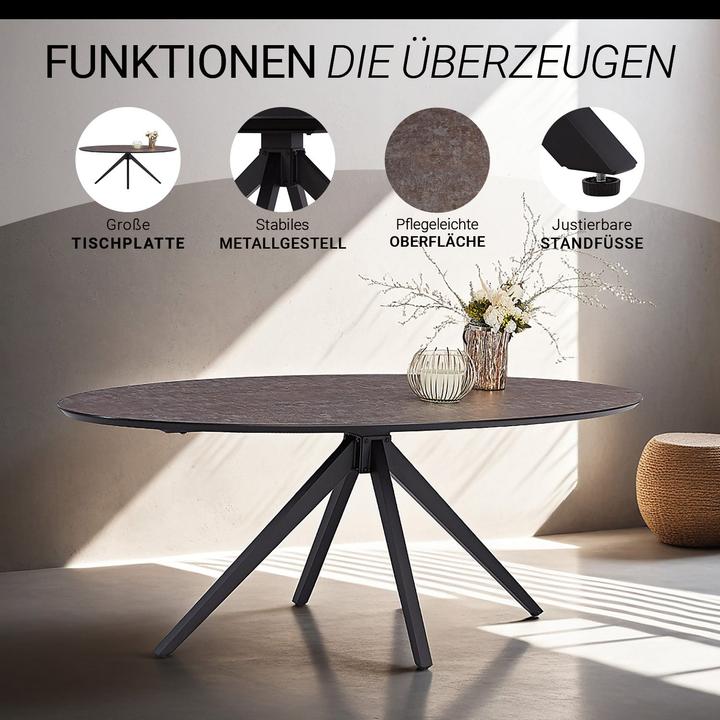 Image du produit Homestyle4u Esstisch Oval